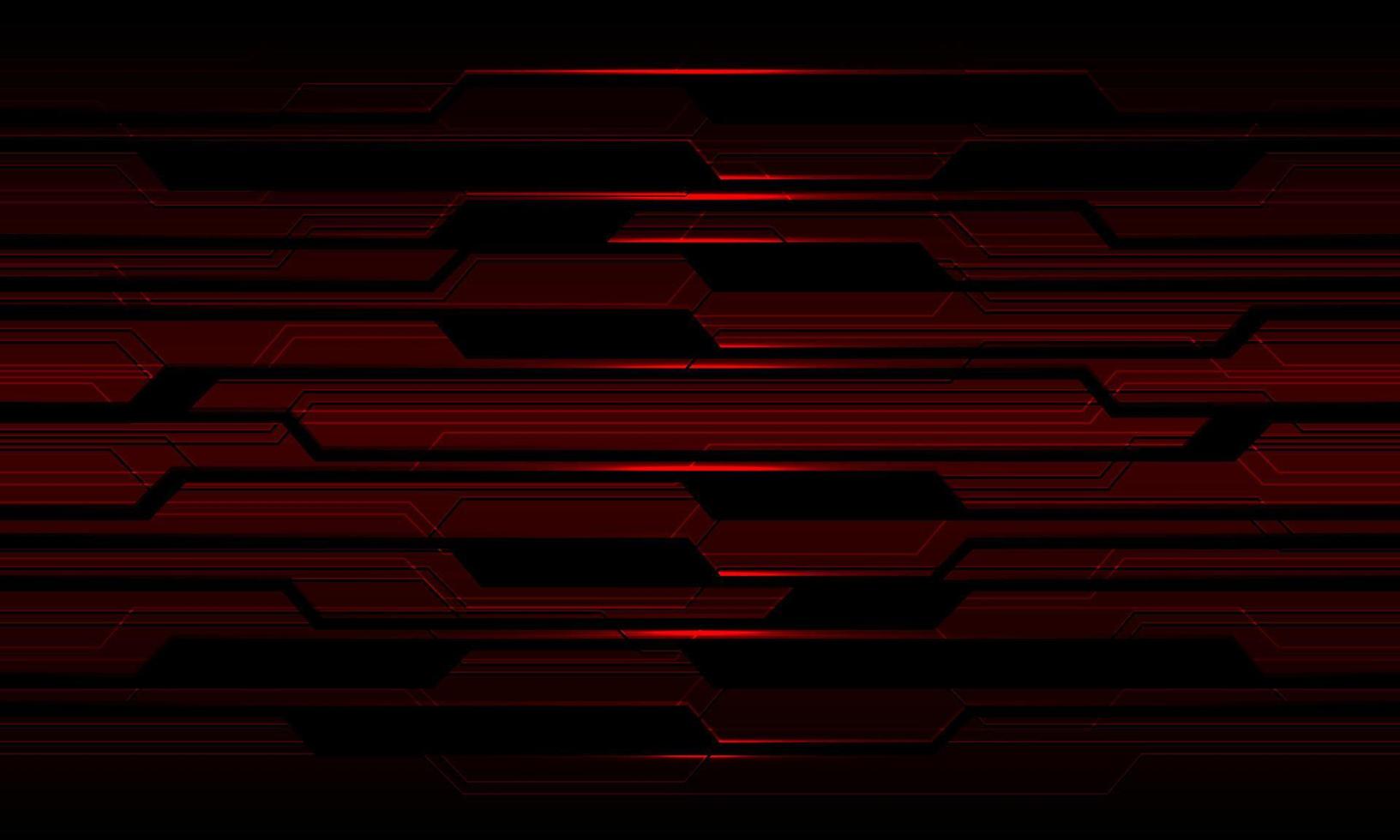 abstracto rojo metálico negro circuito ciber geométrico diseño moderno futurista tecnología fondo vector