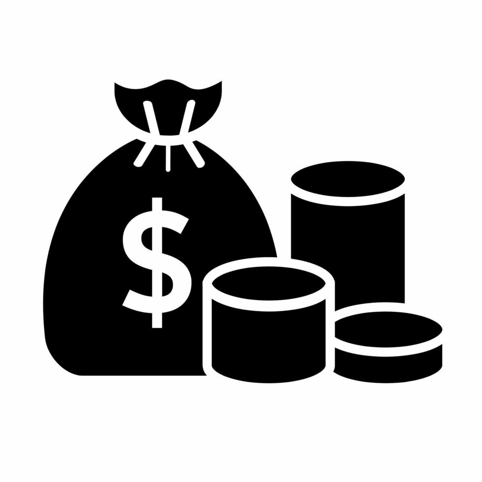 Money icon  dime icon illustration template. Stock vector. vector