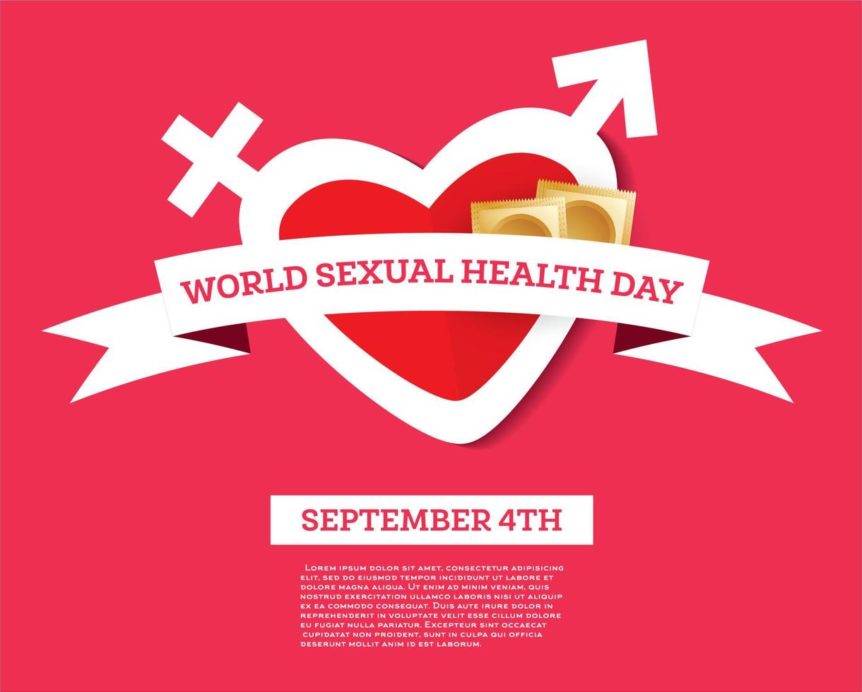 World Sexual Health Day. Sex Education. vector