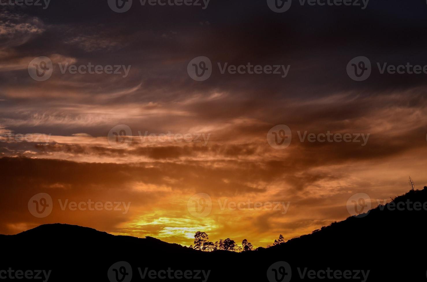 Scenic sunset view photo