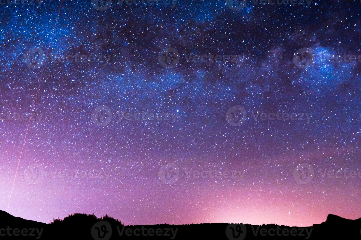 Starry night view photo