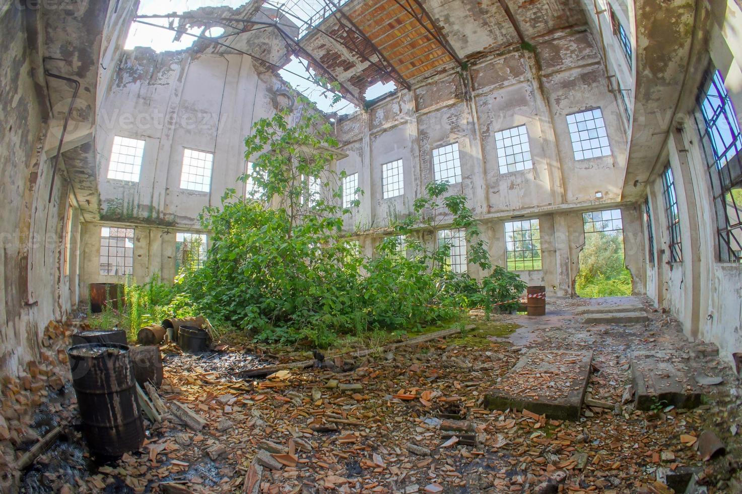 vista de un sitio abandonado foto