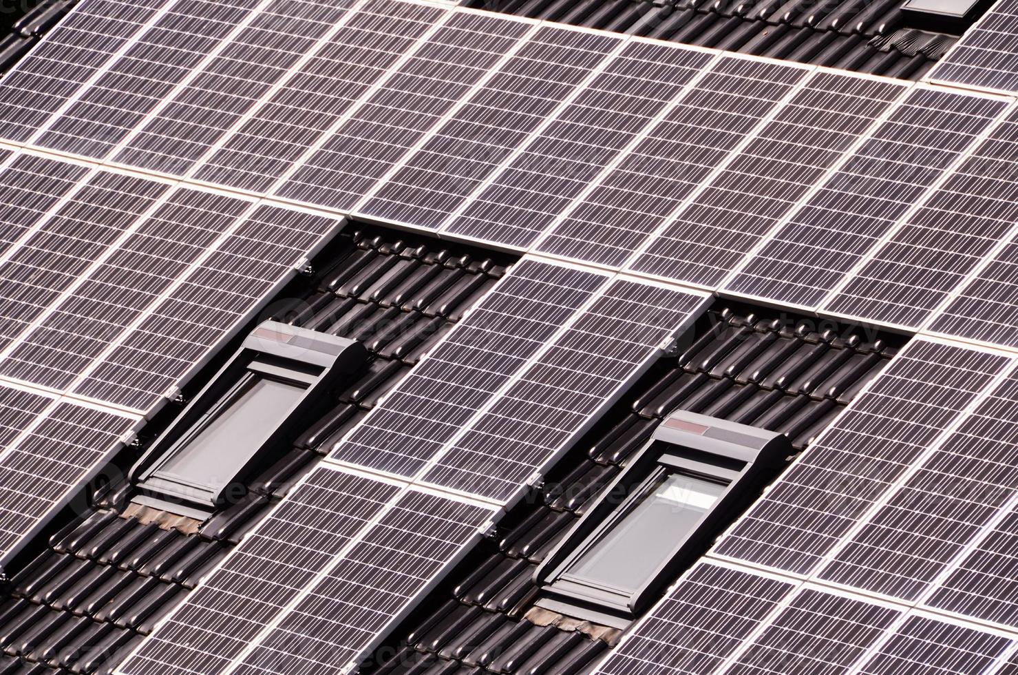 Solar panel close-up photo
