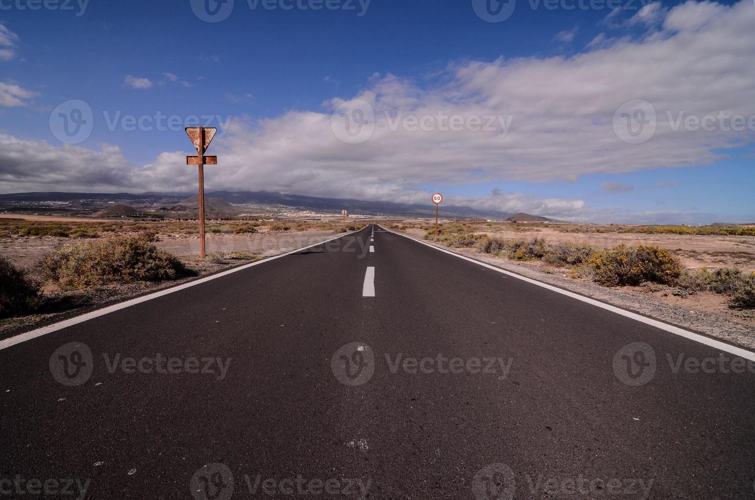 Scenic road view photo