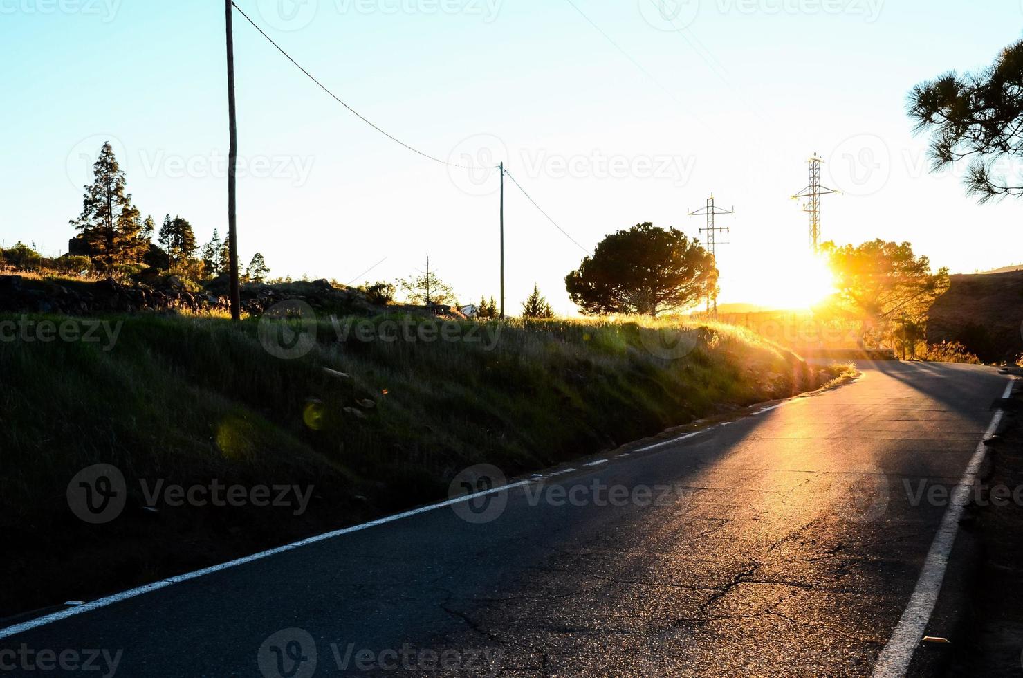 Scenic road view photo