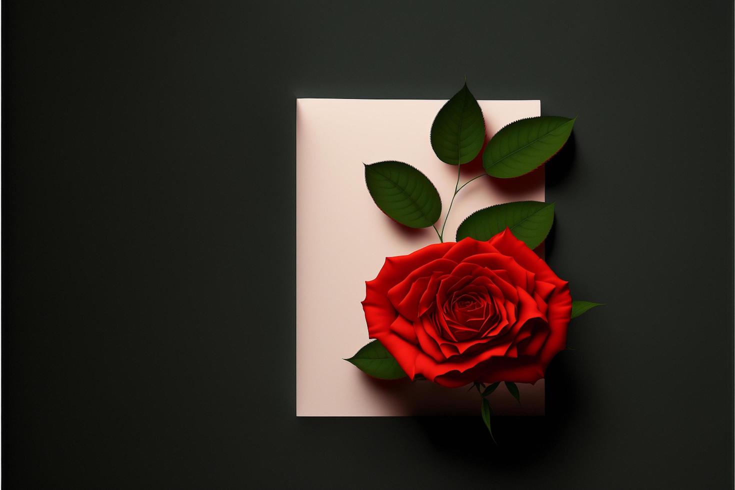 red roses background design for text, message, quotes , valentine day. photo