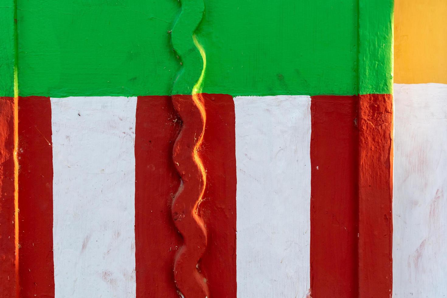 Colorful detail on the wall of a temple photo