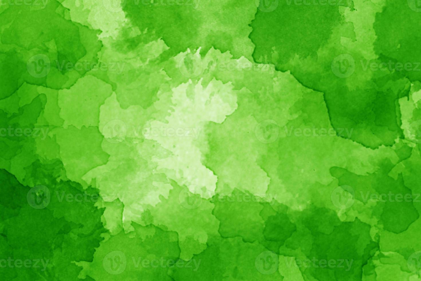 Green watercolor abstract background photo