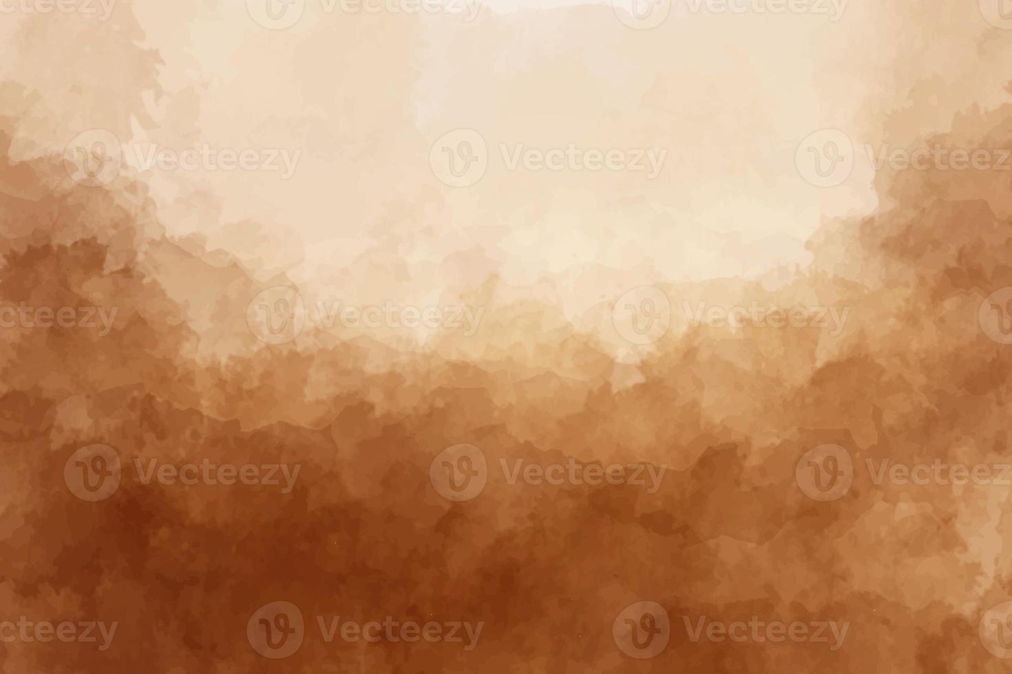 Brown watercolor abstract background photo