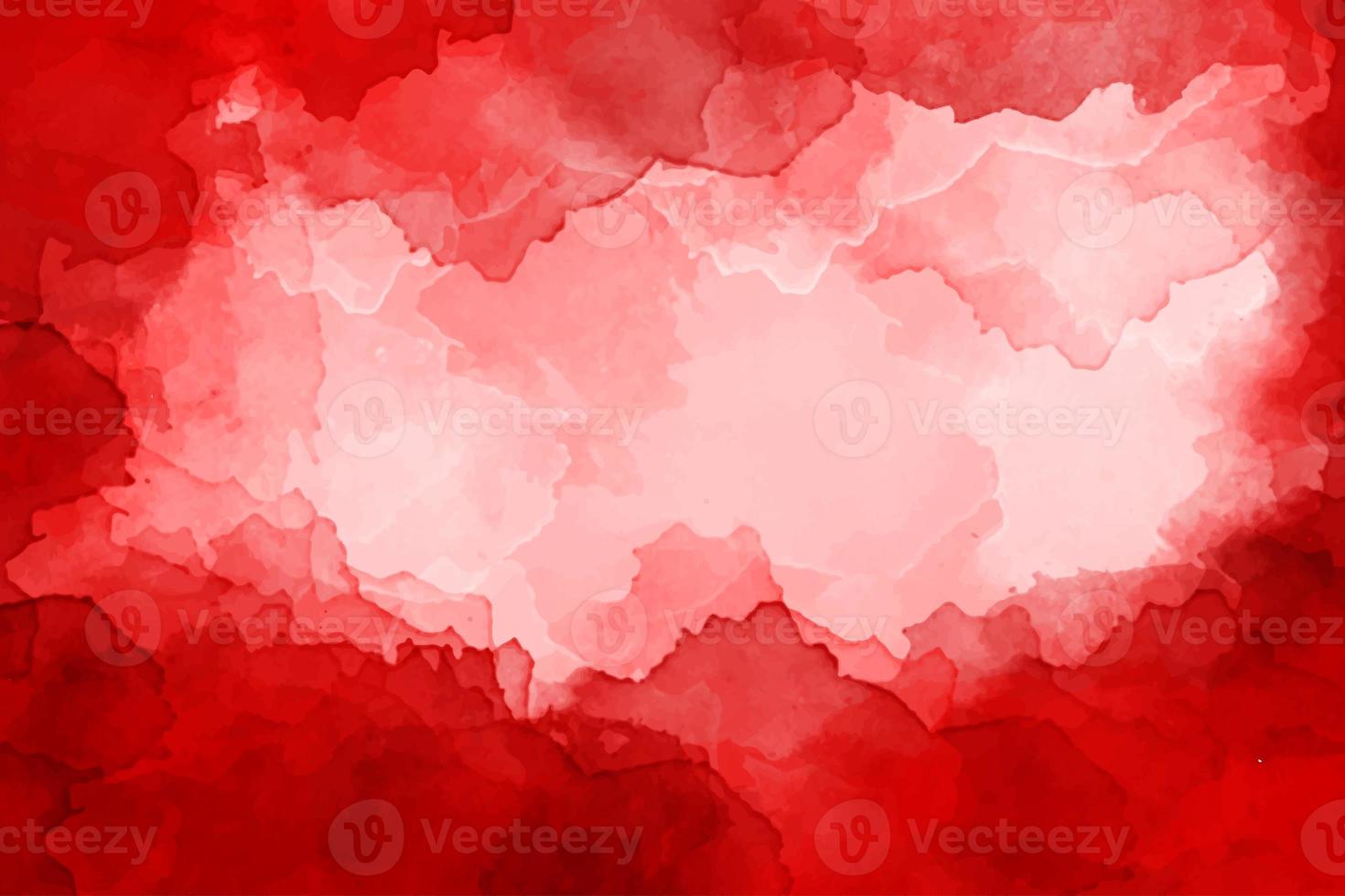 Red watercolor abstract background photo