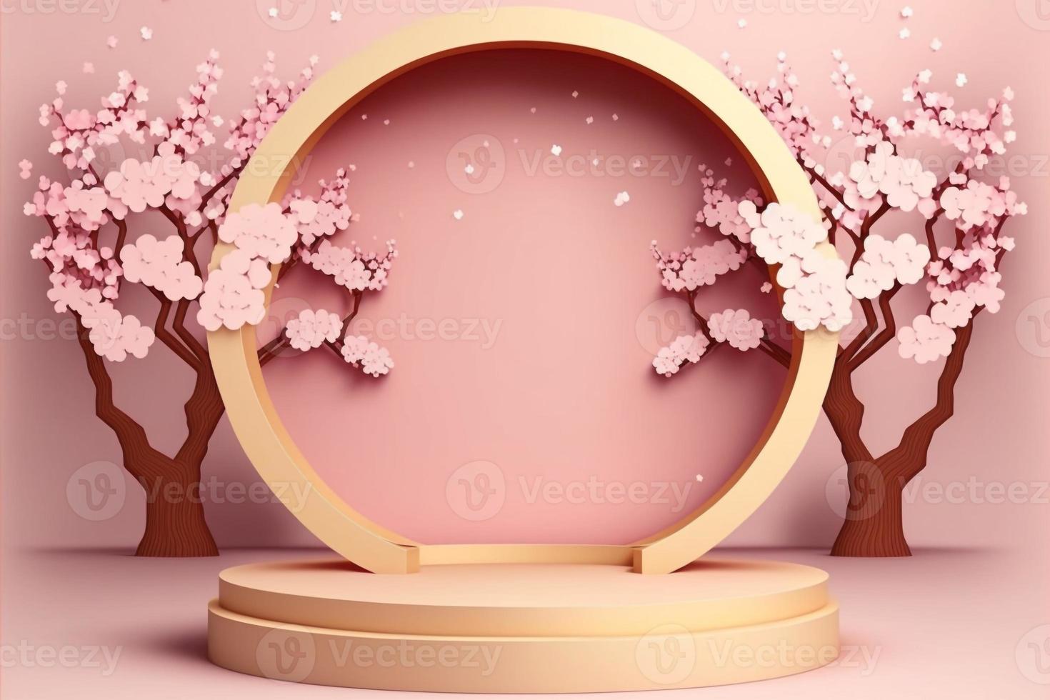 3D podium chinese photo
