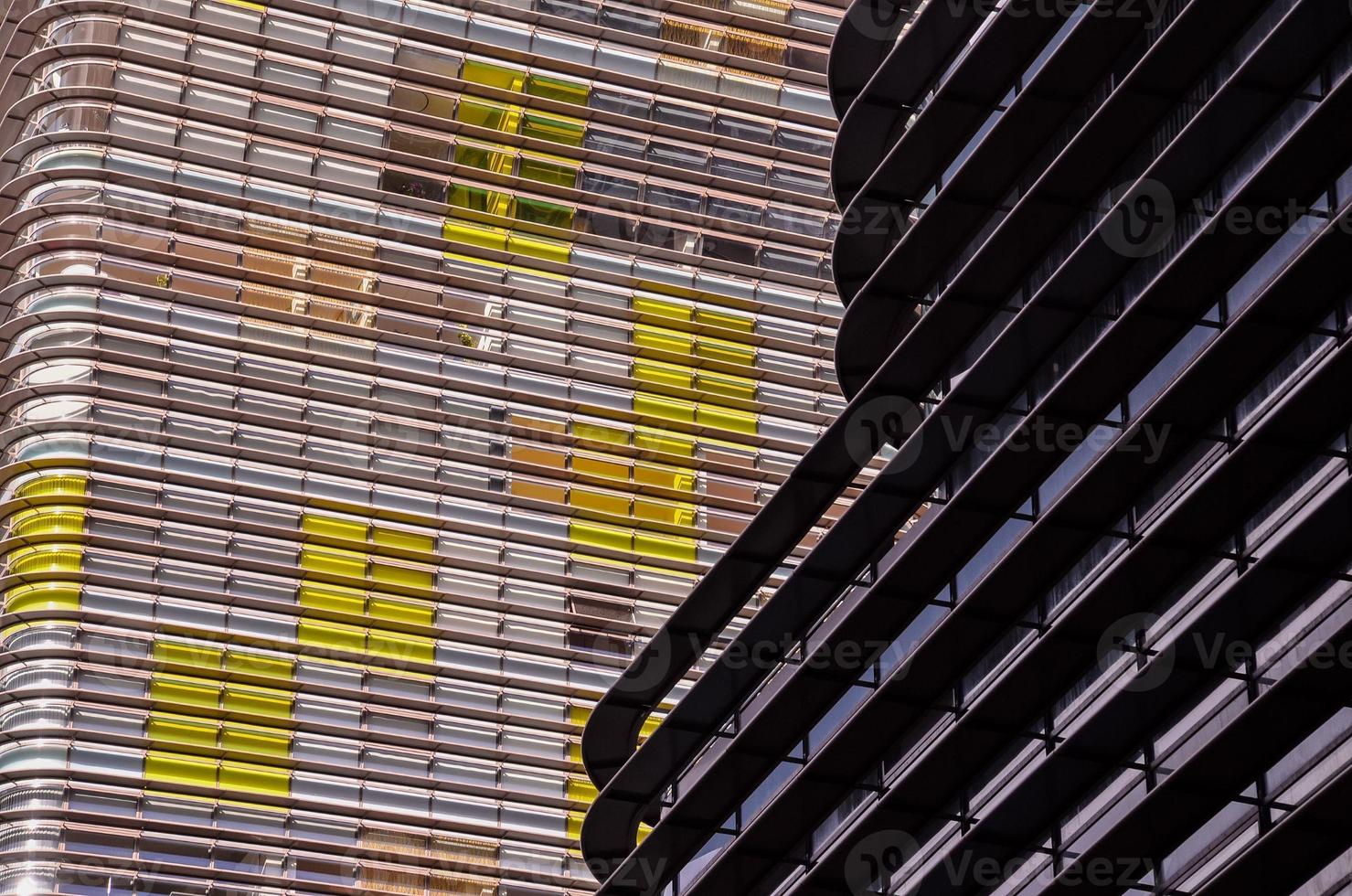 Building windows close-up photo
