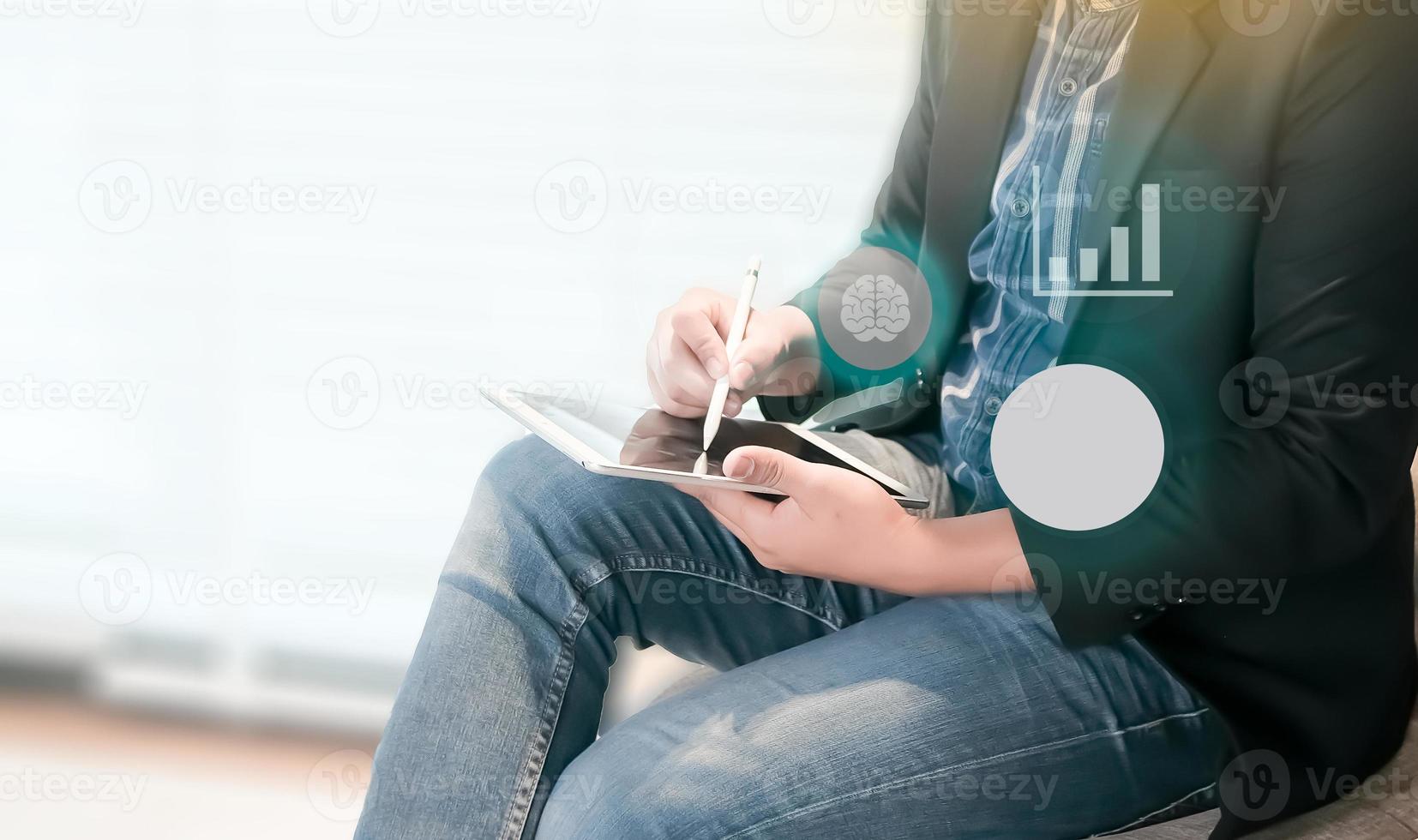IOT system that uses mobile devices to control every device in daily life. photo
