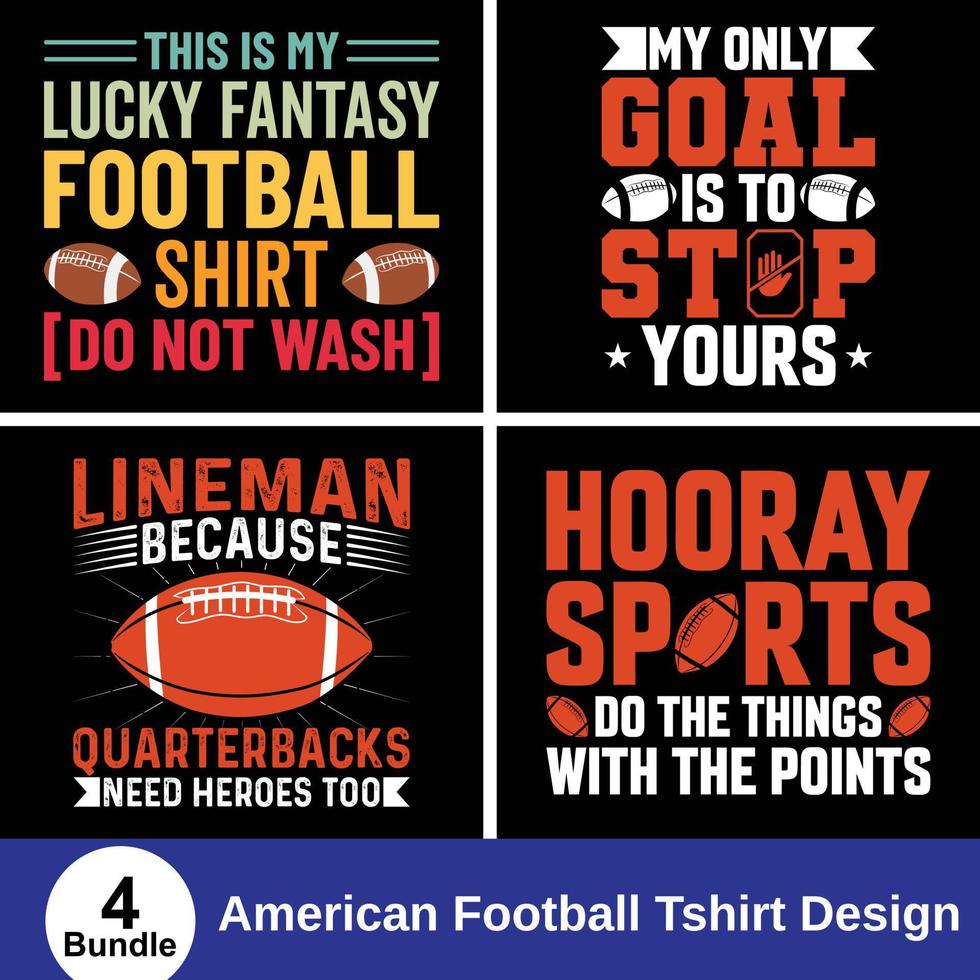 vector de diseño de camiseta de amante del fútbol americano. uso para camisetas, tazas, pegatinas, tarjetas, etc.