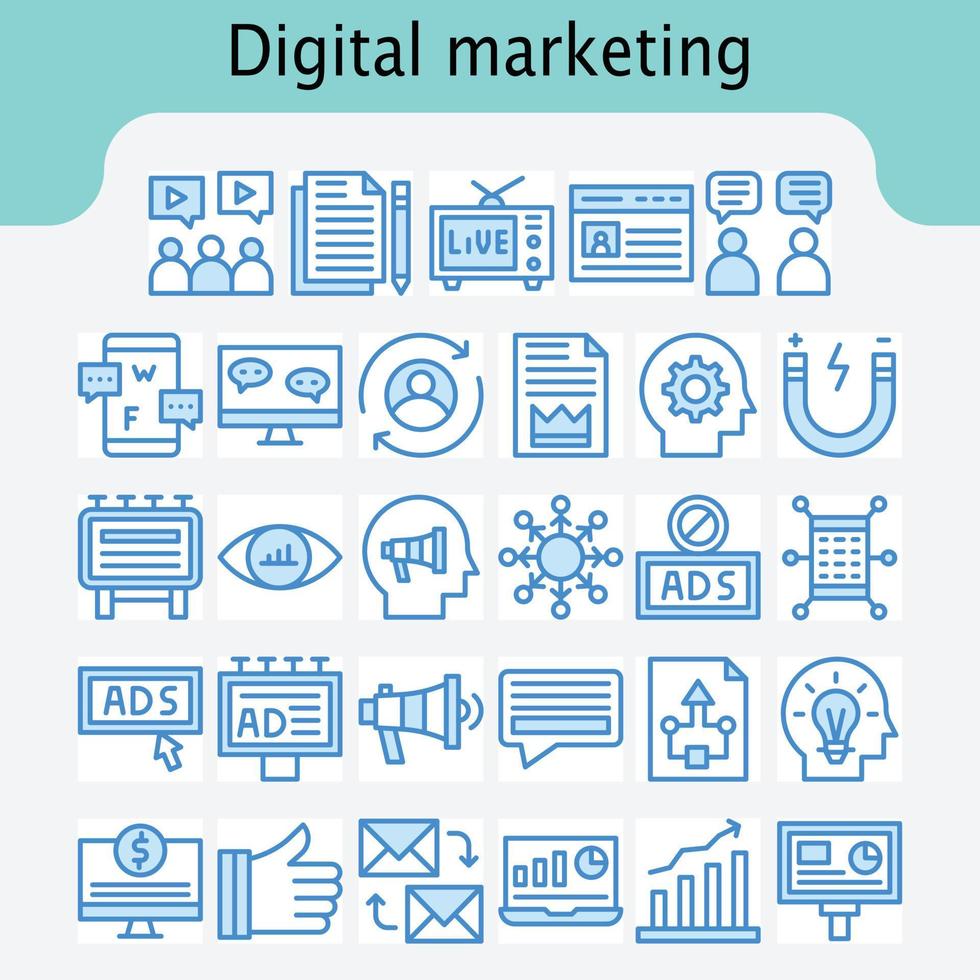 Digital marketing download vector