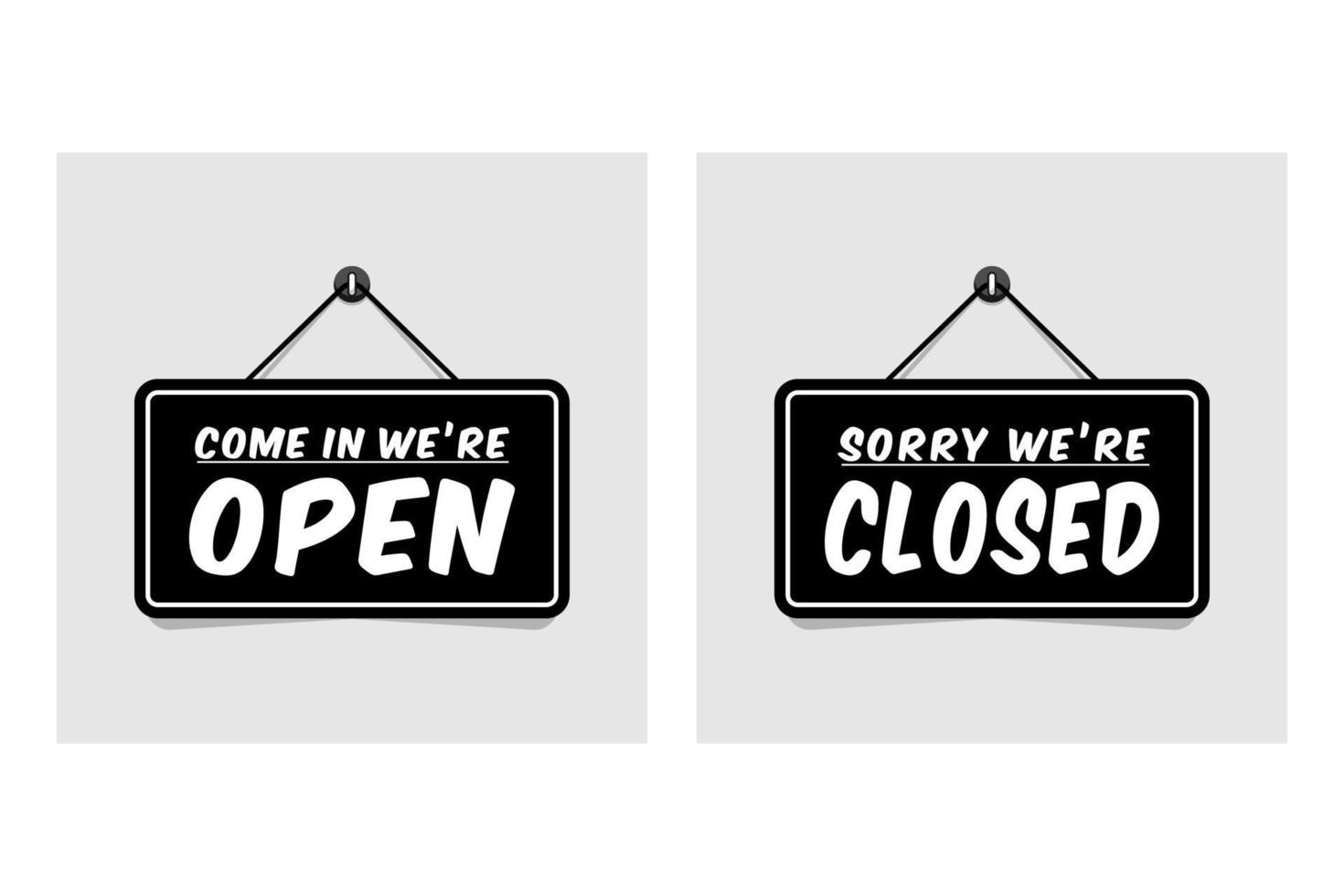 Open and closed signs store information vector design