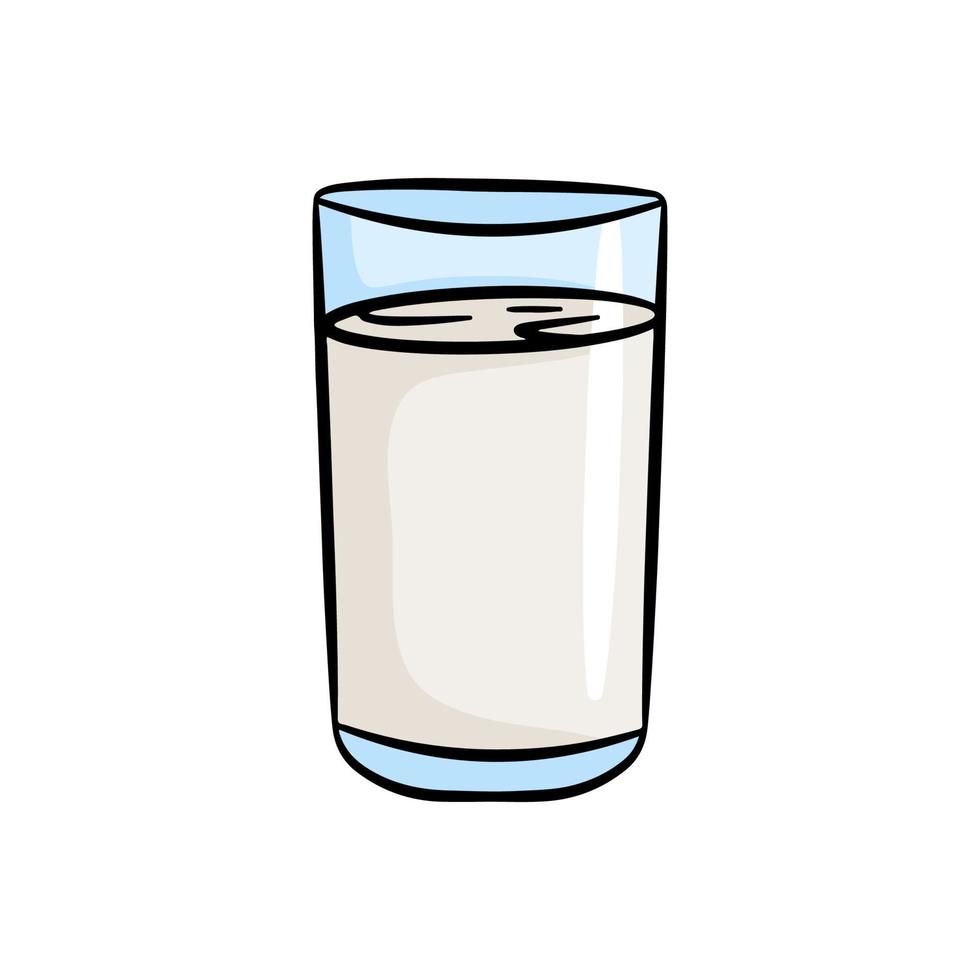 vaso de leche ilustración vectorial vector