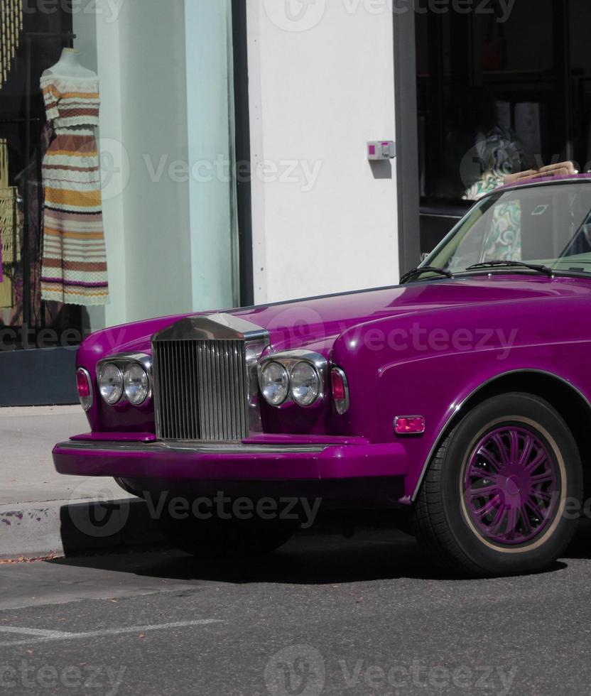 Exotic brandless sports car in detail photo