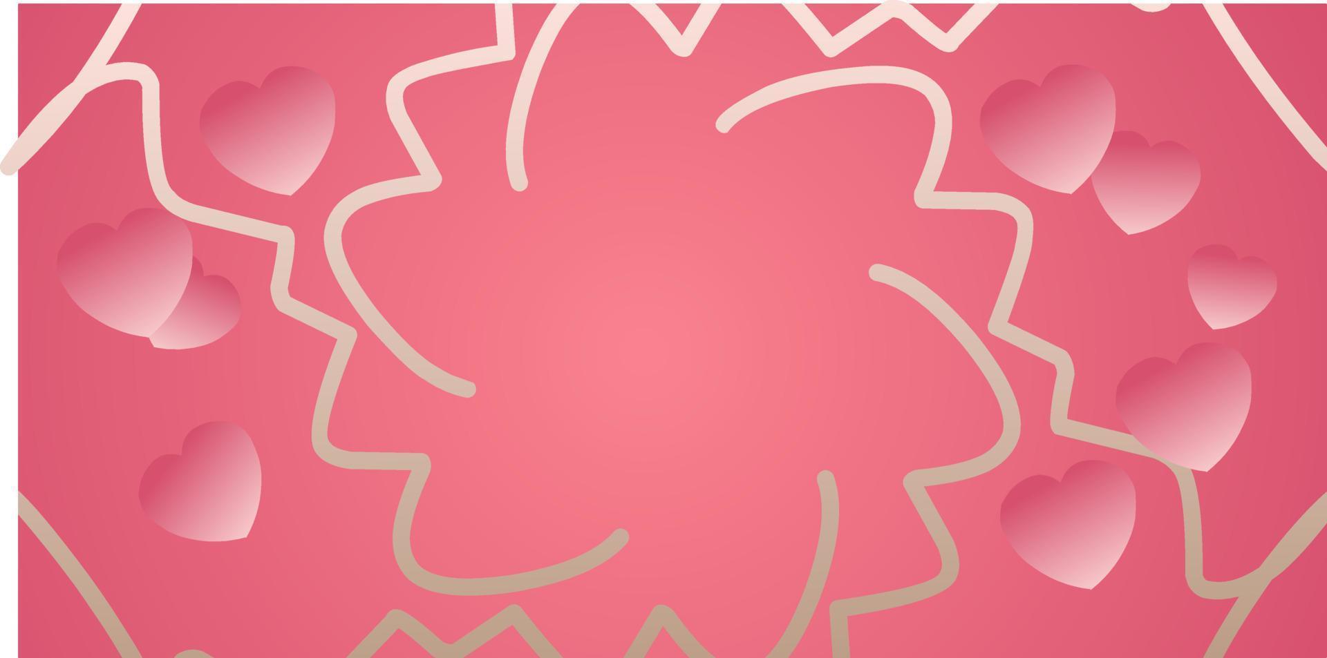 Valentine's day design. Creative illustration  Romantic background, space for text. Love concept for happy mother's day, valentine's day, birthday, women's day, etc vector