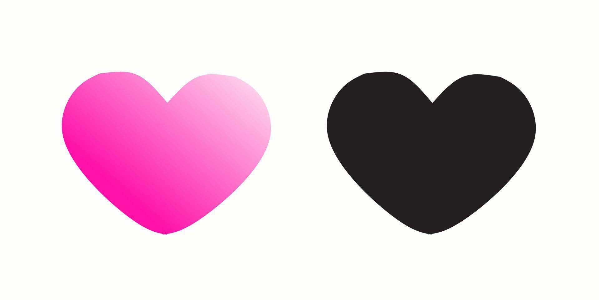 Love heart icon vector. valentine's day romantic love symbol. Love concept. Design element for Valentine's day. vector