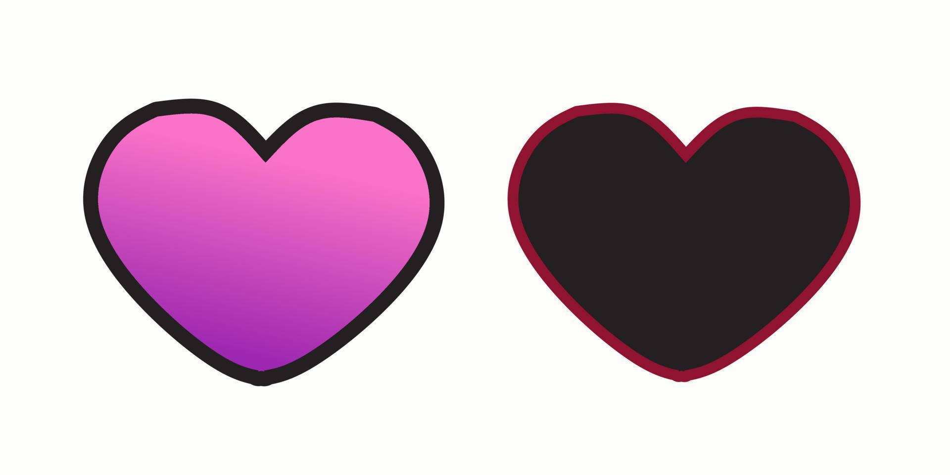 Love heart icon vector. valentine's day romantic love symbol. Love concept. Design element for Valentine's day. vector