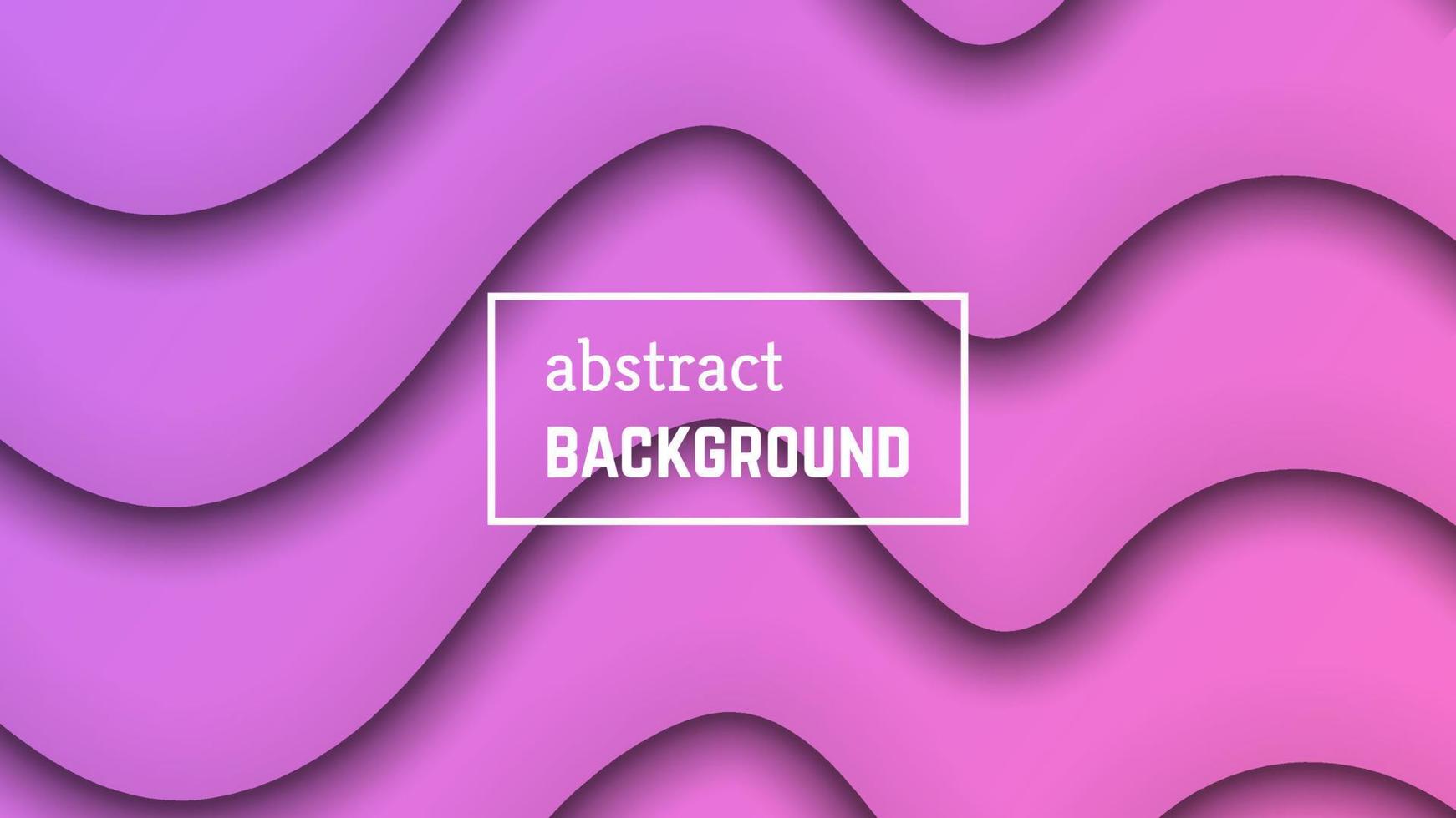 Abstract minimal wave geometric background. Pink wave layer shape for banner, templates, cards. Vector illustration.