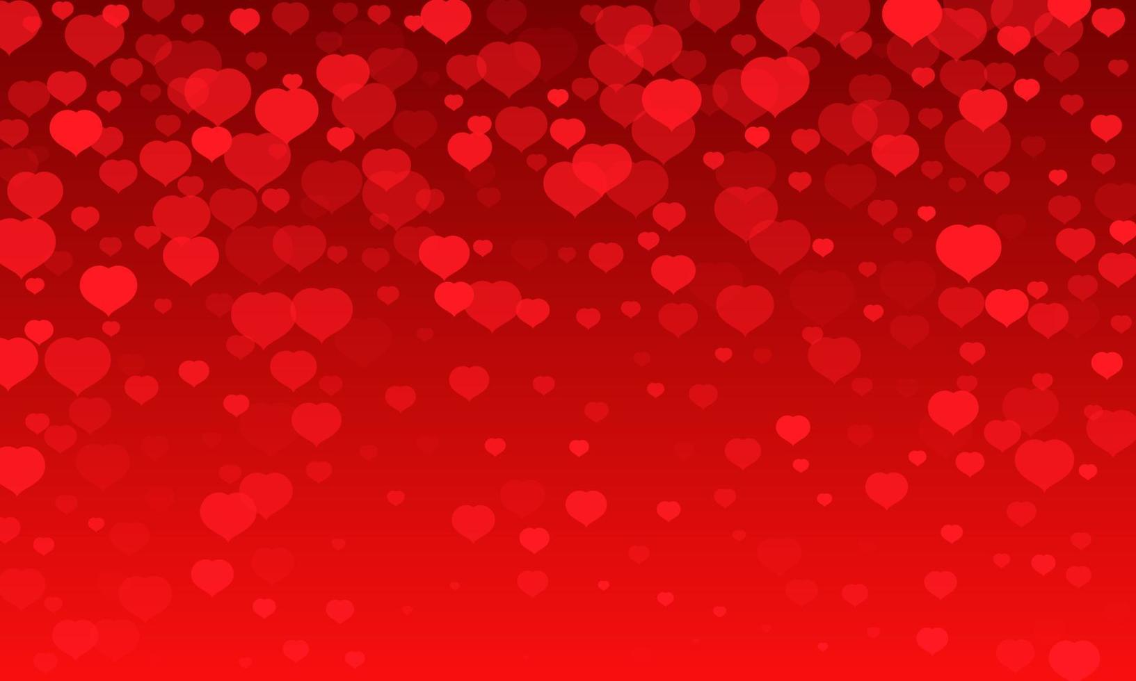 fondo feliz día de san valentín. corazones abstractos para el diseño de fondo del día de san valentín. ilustración vectorial vector