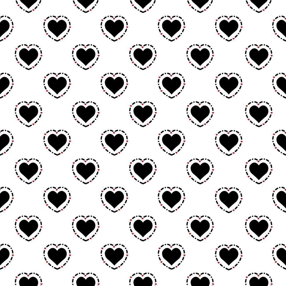 A seamless vector pattern of a heart. a textural vibe that is both contemporary and chic