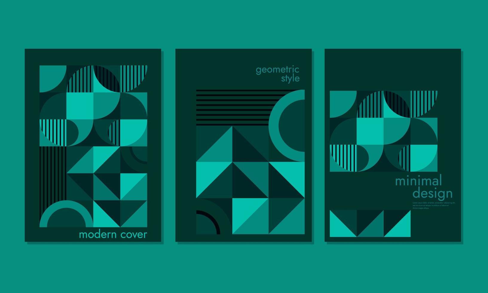 neon green color geometric cover template. Abstract Bauhaus pattern background. vector circle, triangle and square line color art design.