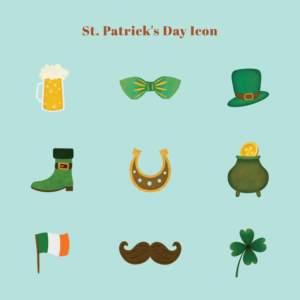 Hand Drawn St. Patrick's Day Icon vector