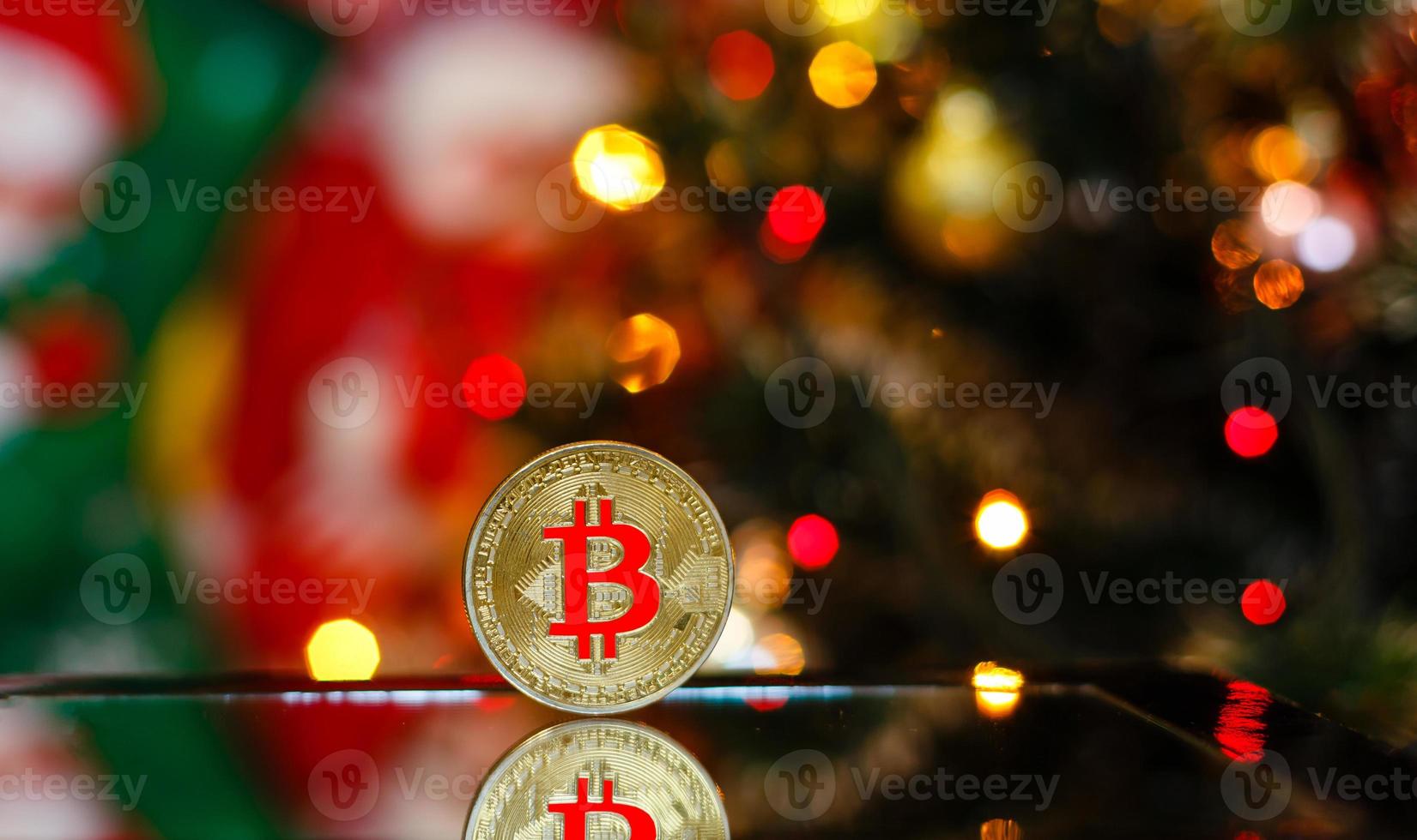 Bitcoin gold christmas photo