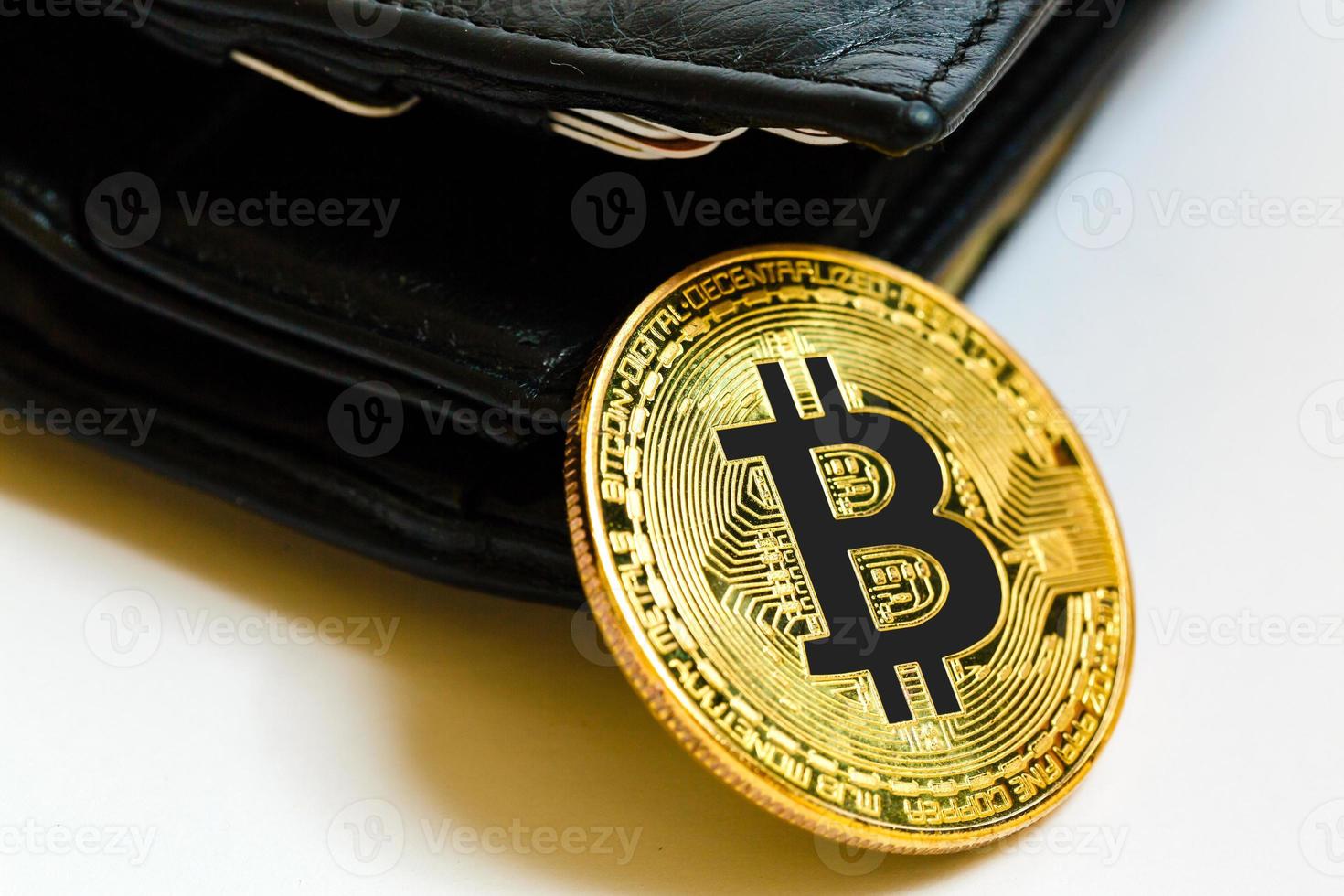 Bitcoin in the wallet photo