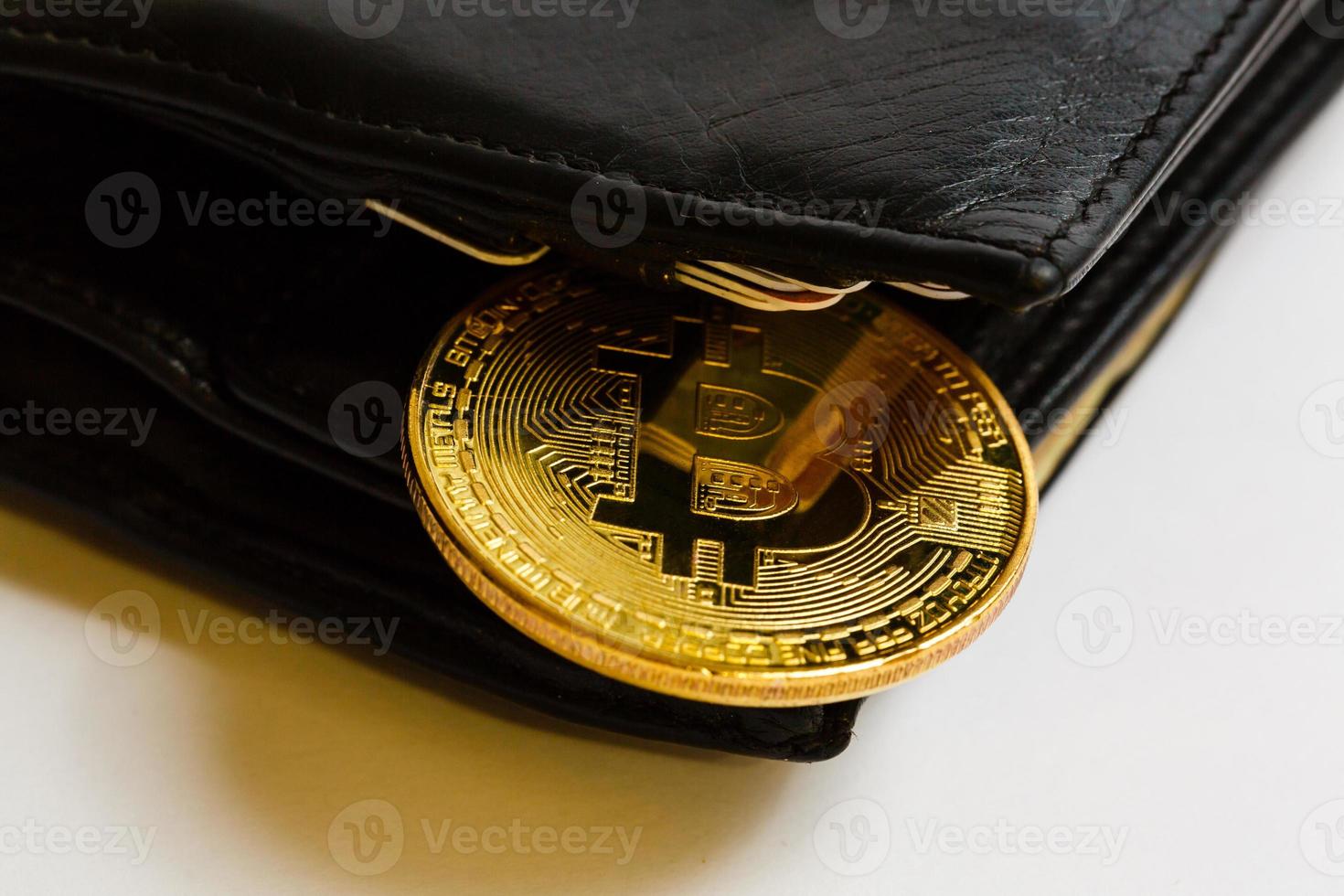 Bitcoin in the wallet photo
