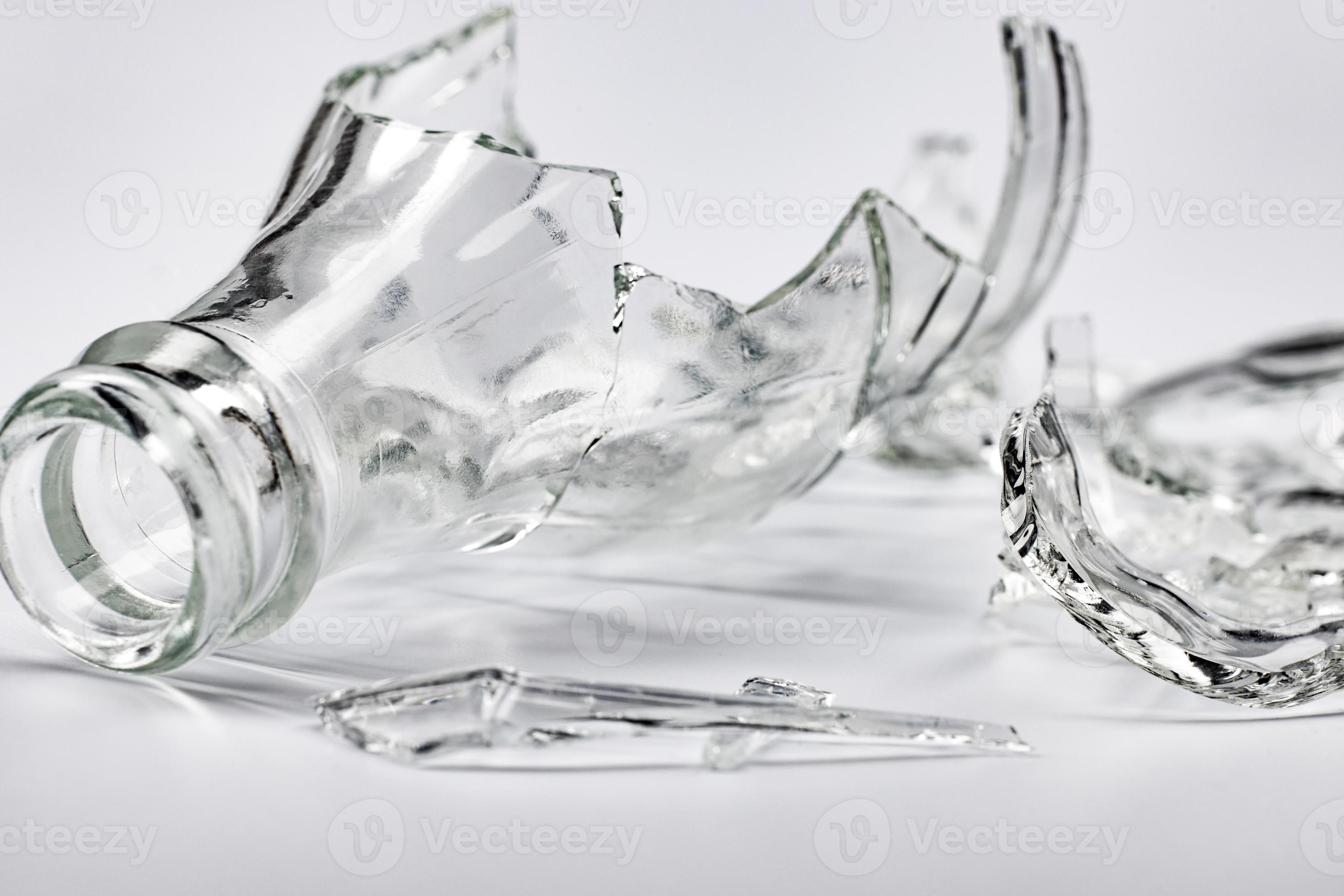 The glass bottle is broken. 17655978 Stock Photo at Vecteezy