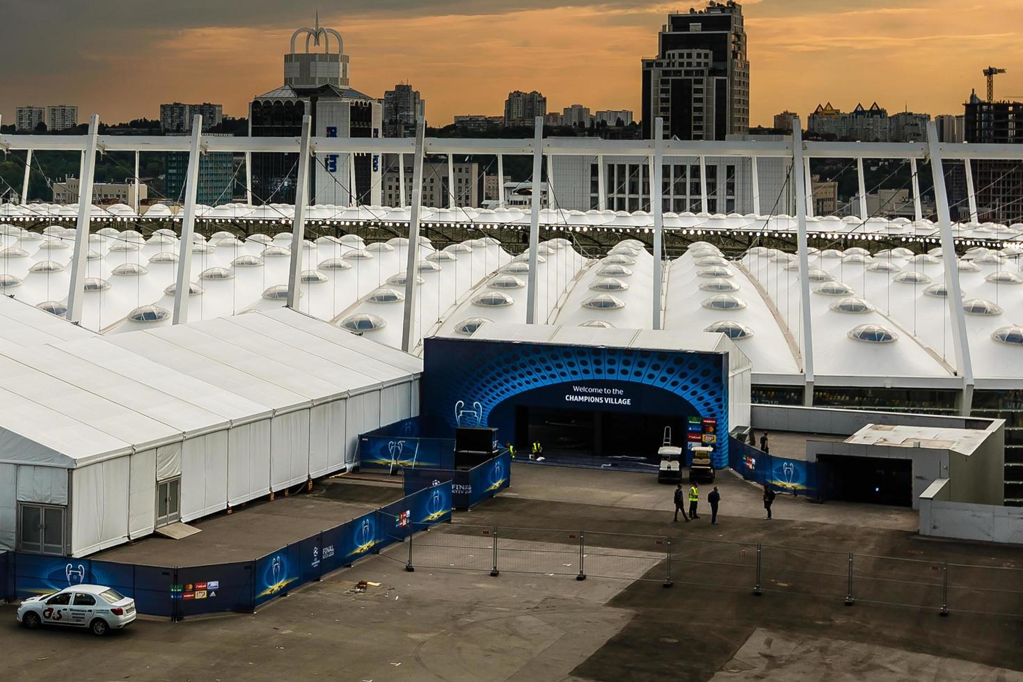 KYIV, UKRAINE - May, 24, 2018 Official UCLfinal in Kyiv, Ukraine before 2018 UEFA Champions League Final photo