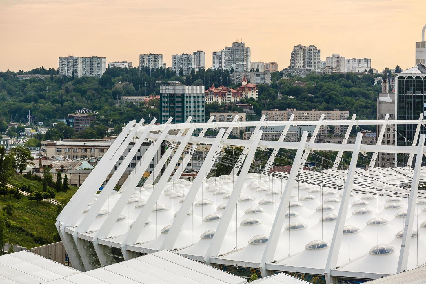 KYIV, UKRAINE - May, 24, 2018 Official UCLfinal in Kyiv, Ukraine before 2018 UEFA Champions League Final photo