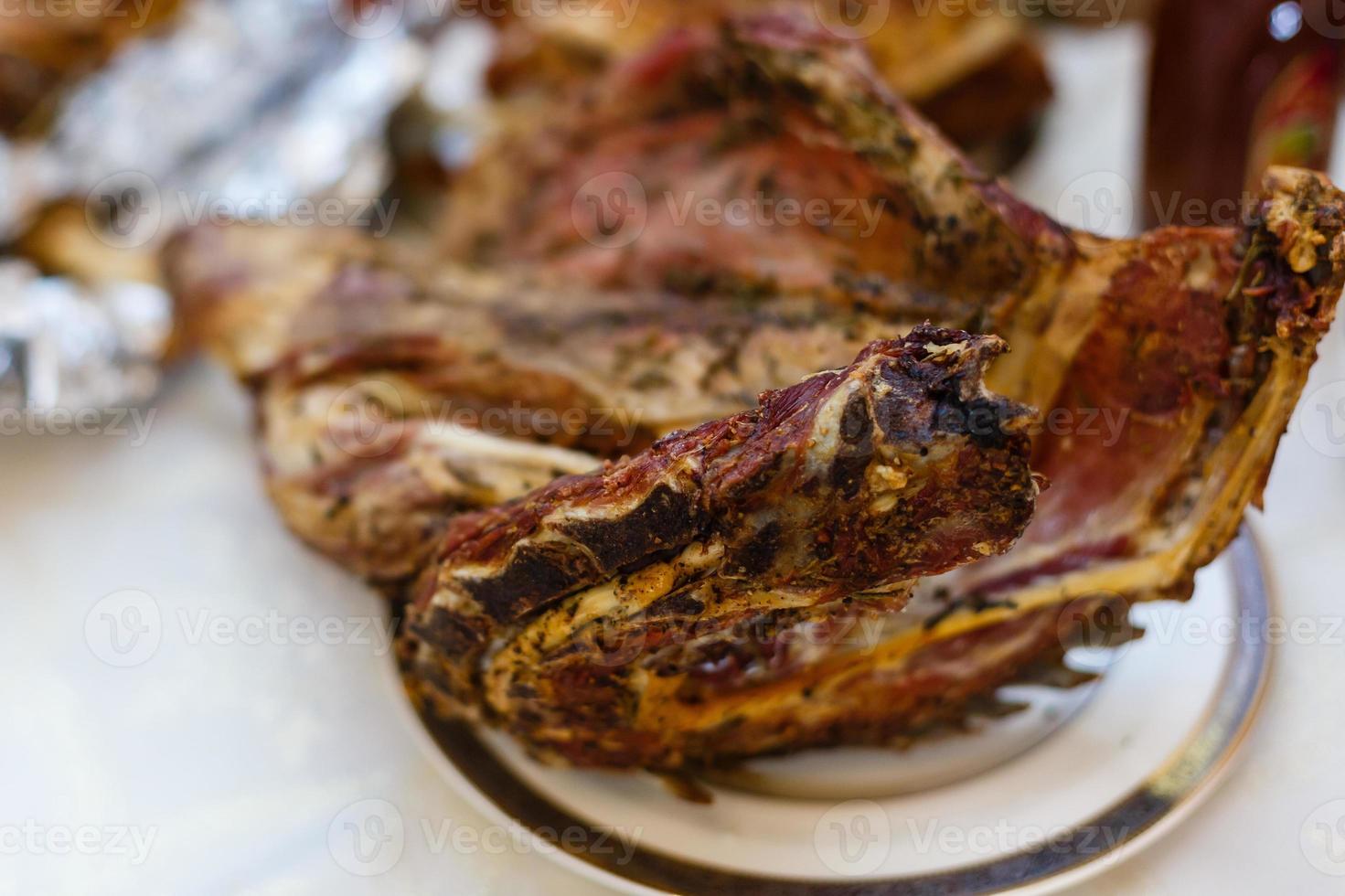 costillas de cordero al horno foto