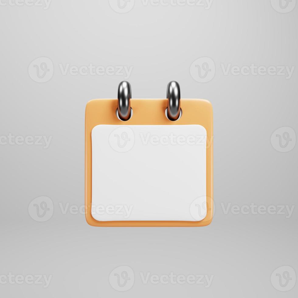 3d clipboard icon on white background 3d rendering photo