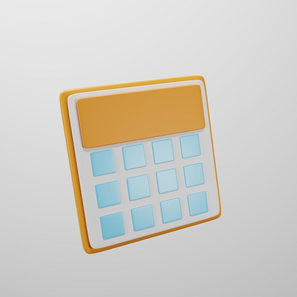 calendar with white background on 3d rendering photo