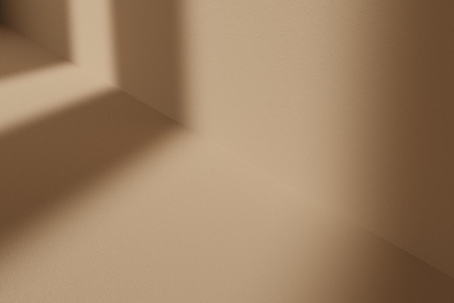 3d rendering minimalist wall background with light of window photo