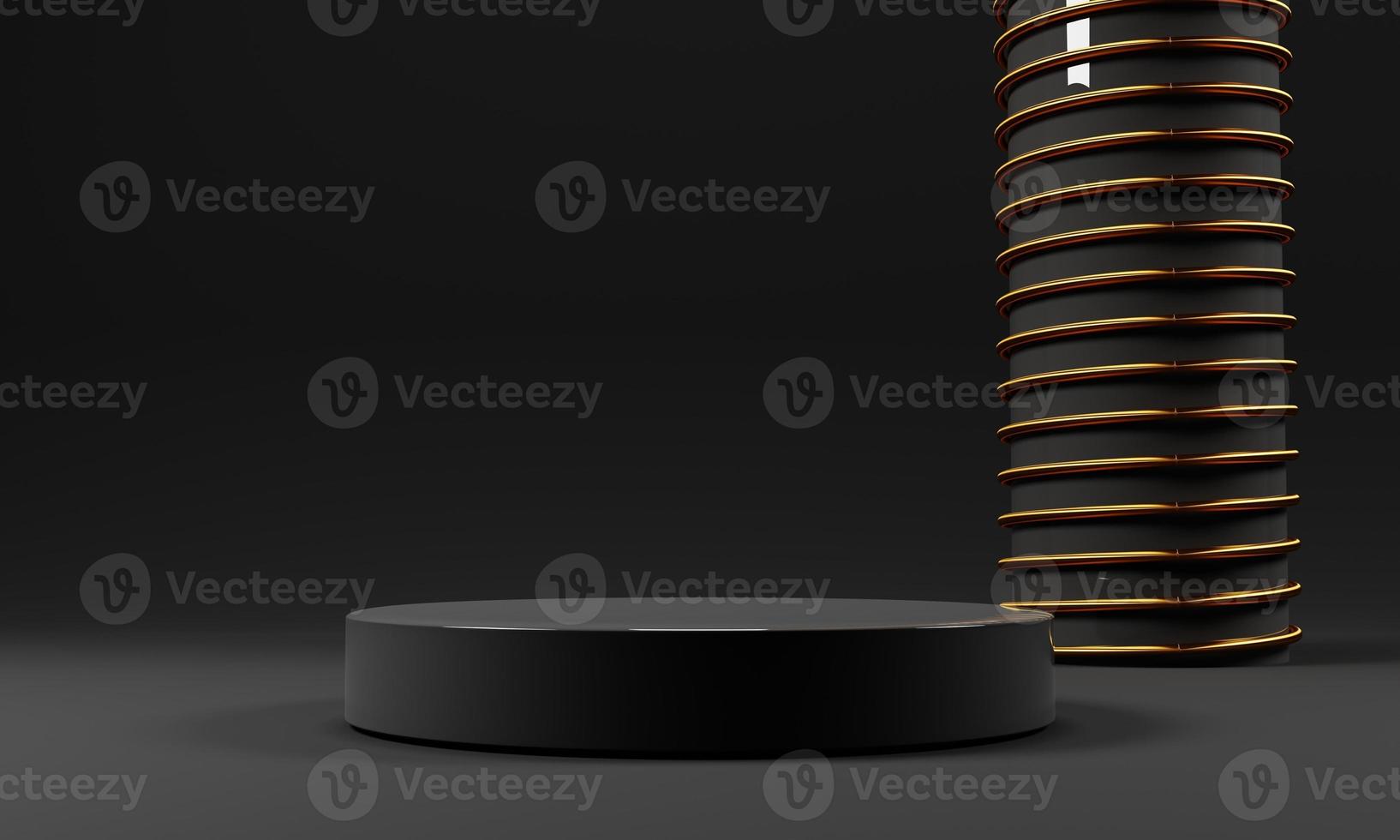 luxury podium scene background for brand presentation on 3d rendering photo