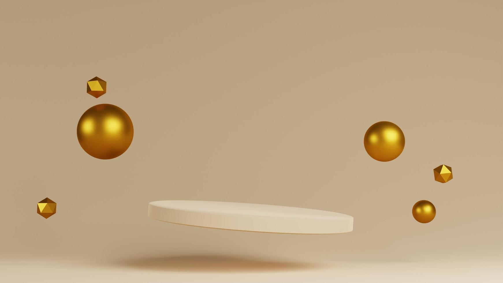 3d rendering product display background with abstract shape photo