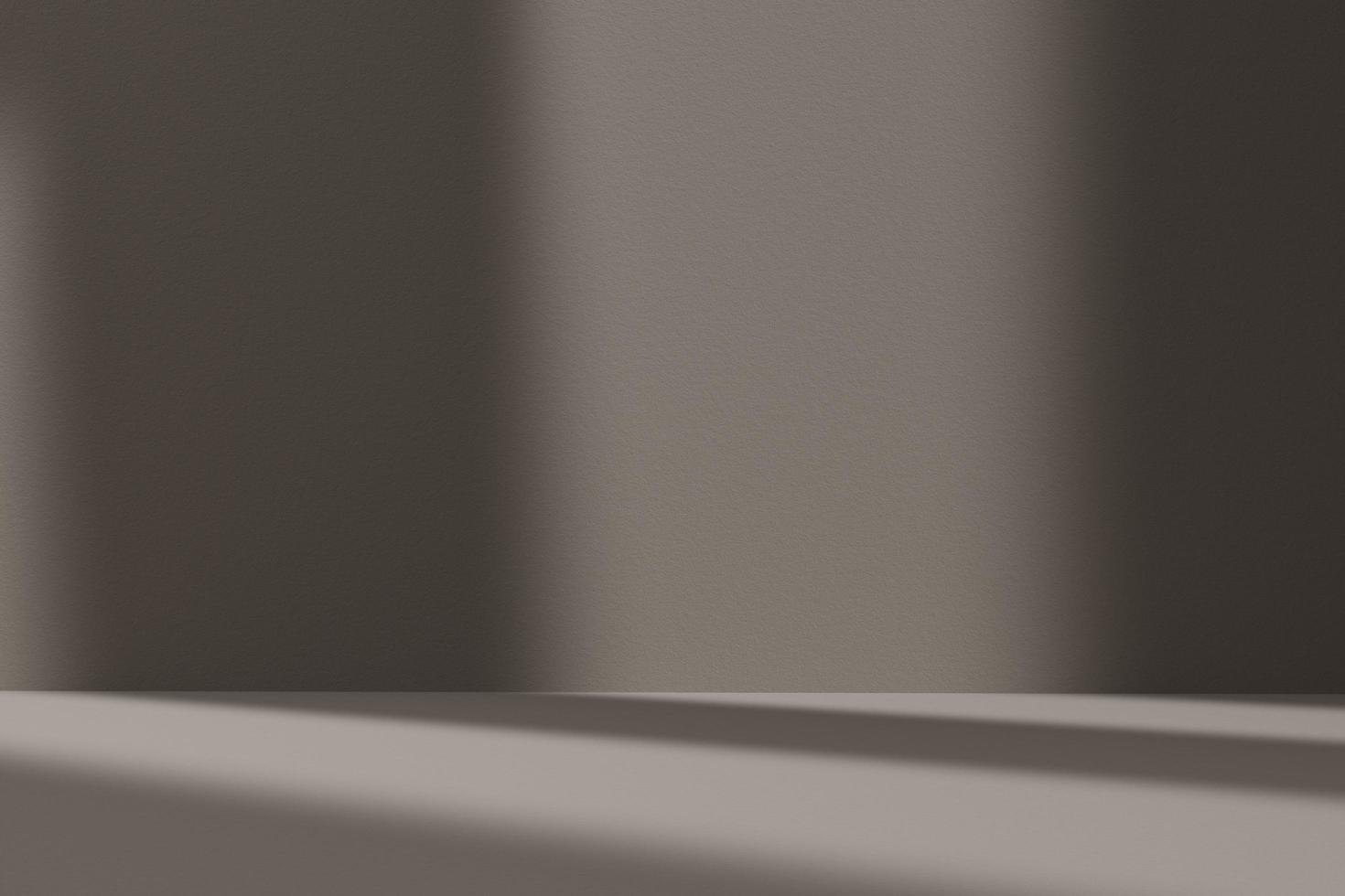 3d rendering wall background with light of window photo
