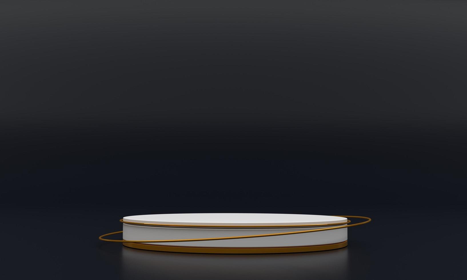 elegant product showcase on 3d rendering with empty podium photo