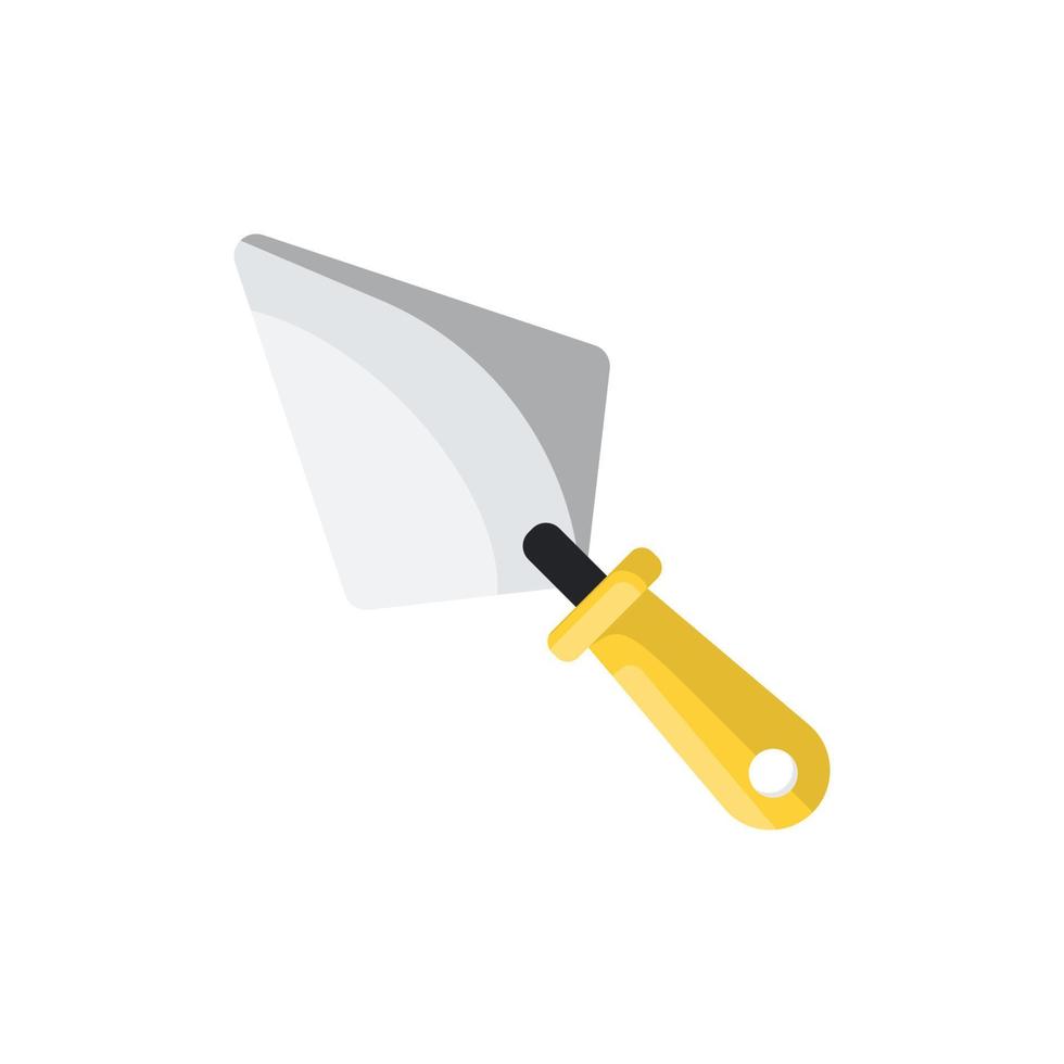 Mortar trowel on isolated background, Vector illustration.