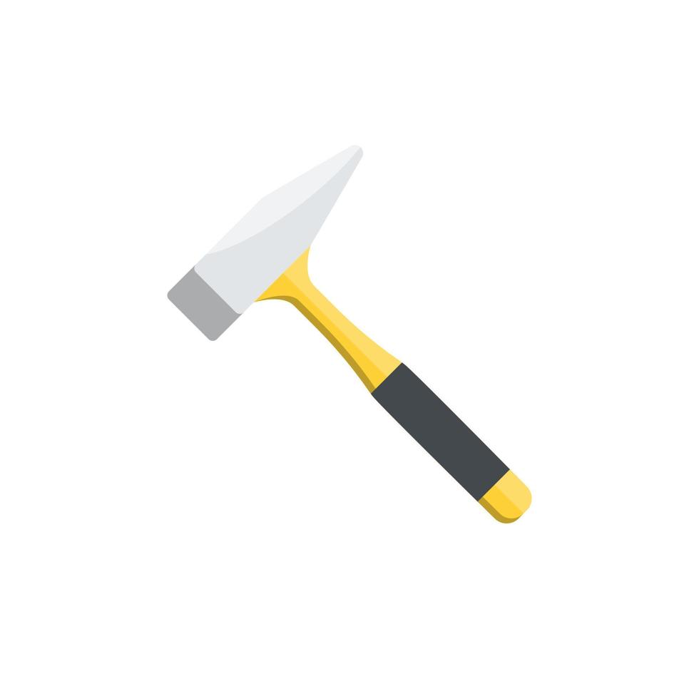 Yellow hammer on isolated background, Vector illustration.