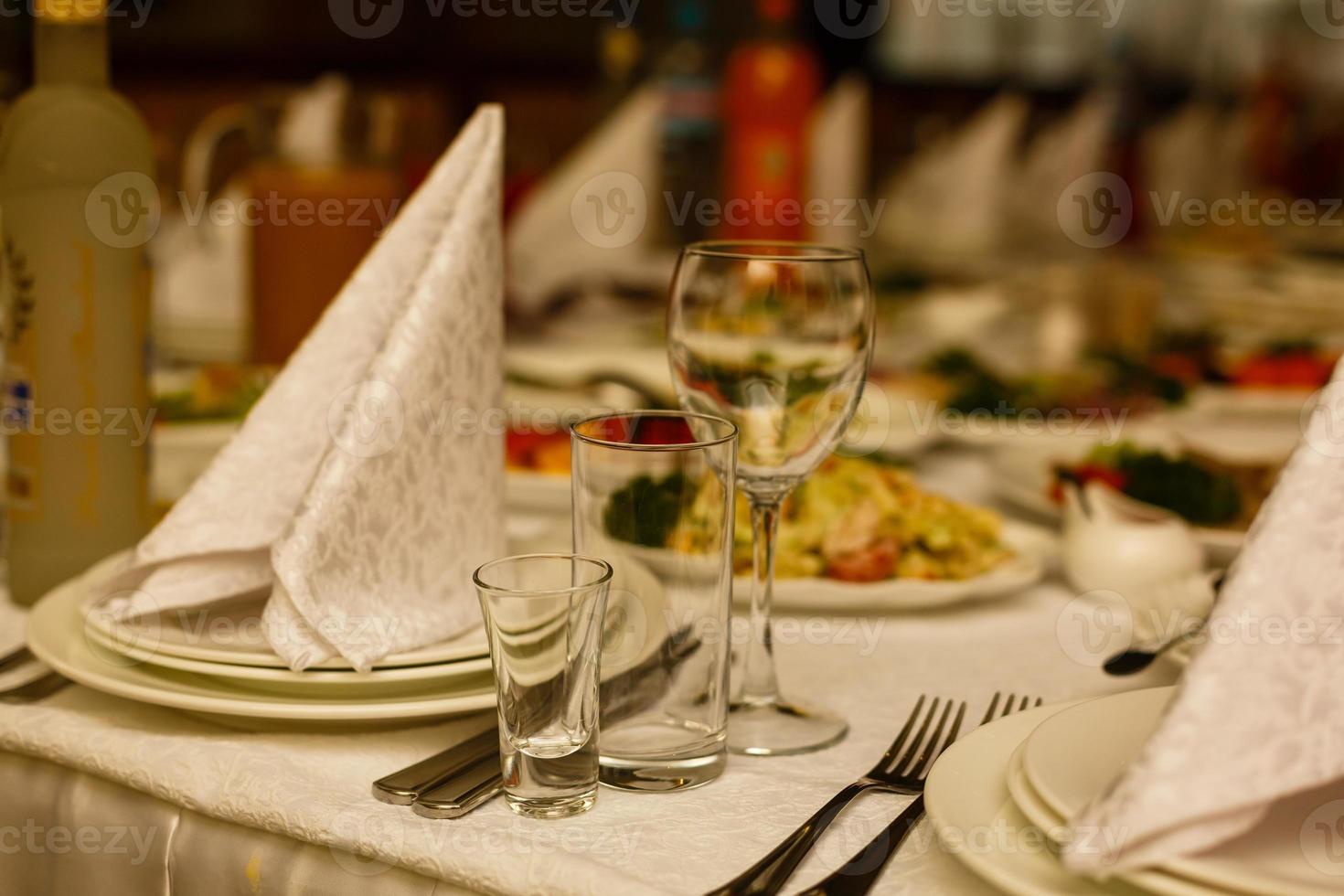 Party meals on the table banquet table photo