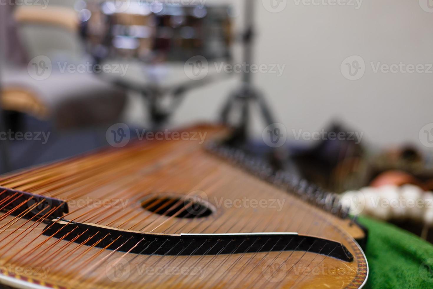 bandura close up, Ukrainian musical instrument photo