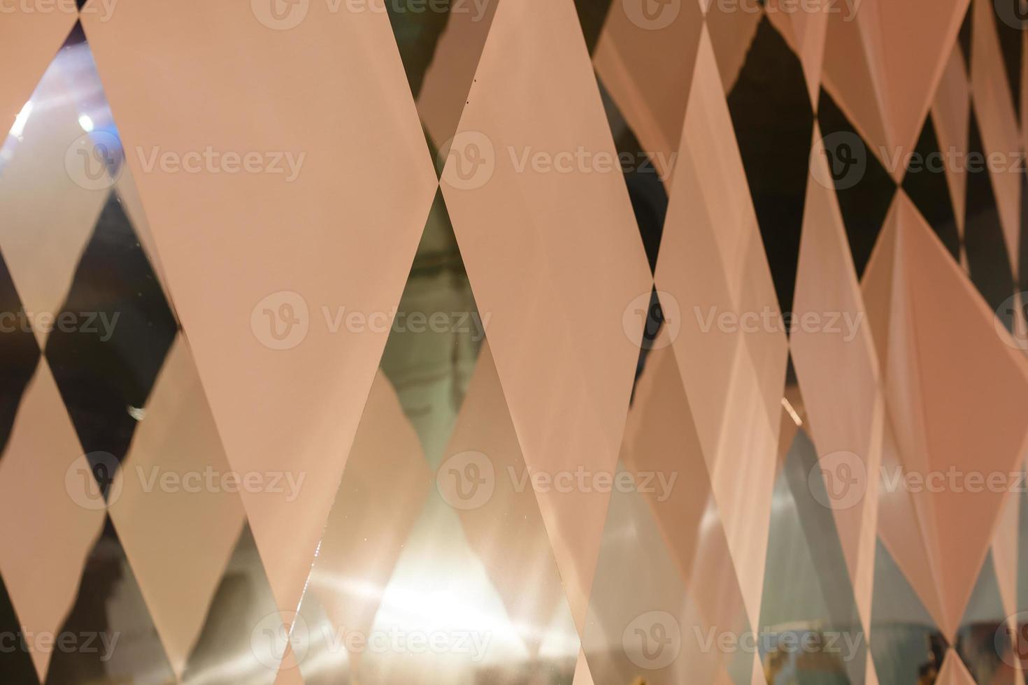 abstract geometric background with rhombus, art, altitude. reality is an illusion. photo