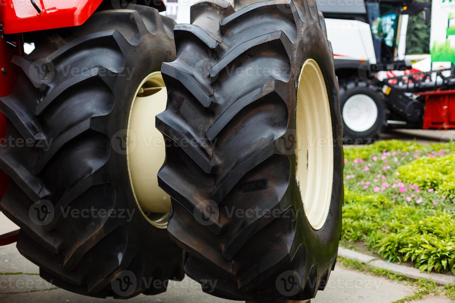Modern Tractor Close-Up photo